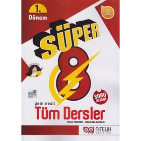 8. Sınıf 1. Dönem Yeni Nesil Süper Tüm Dersler Soru Bankası Nitelik Yayınları