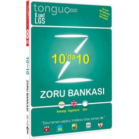 8. Sınıf 10'da 10 Zoru Bankası 2020 Tonguç Akademi Yayınları