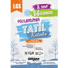 8. Sınıf 14 Günde Güçlendiren Tatil Kitabı - Ankara Yayıncılık