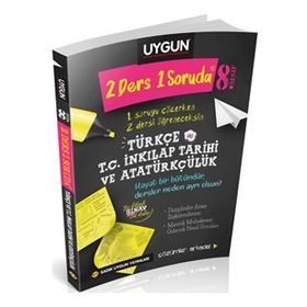 8. Sınıf 2 Ders 1 Soruda Türkçe ve İnkilap Tarihi - Uygun Yayınları