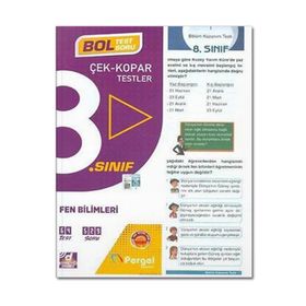 8. Sınıf 2022 Fen Bilimleri Çek Kopar Testler - Pergel Yayınları