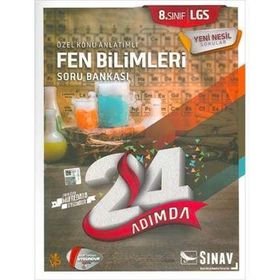 8. Sınıf 24 Adımda Fen Bilimleri Soru Bankası - Sınav Yayınları