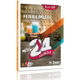 8. Sınıf 24 Adımda Fen Bilimleri Soru Bankası - Sınav Yayınları