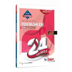 8. Sınıf 24 Adımda Fen Bilimleri Soru Bankası - Sınav Yayınları