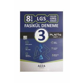 8. Sınıf 3 Fasiküllü Deneme Platin Seri Azza Yayıncılık