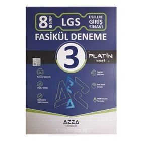 8. Sınıf 3 Fasiküllü Deneme Platin Seri Azza Yayıncılık