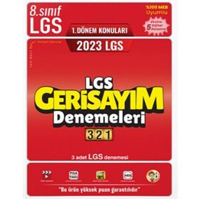 8. Sınıf 321 LGS Geri Sayım Denemeleri