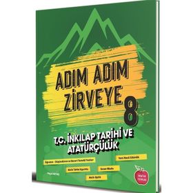 8. Sınıf Adım Adım Zirveye TC İnkılap Tarihi ve Atatürkçülük Soru Bankası-Newton Yayınları