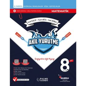 8. Sınıf Akıl Yürütme Video Çözümlü Matematik Kitabı Palme Yayınları