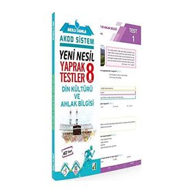 8. Sınıf Akıllı Damla Din Kültürü ve Ahlak Bilgisi Yeni Nesil Yaprak Testler Damla Eğitim