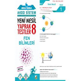 8. Sınıf Akıllı Damla Fen Bilimleri Yeni Nesil Yaprak Testler Damla Eğitim