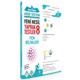 8. Sınıf Akıllı Damla Fen Bilimleri Yeni Nesil Yaprak Testler Damla Eğitim