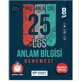8. Sınıf Anlam Bilgisi 25 Deneme - Yanıt Yayınları