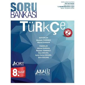 8. Sınıf AORT Türkçe Soru Bankası Analiz Yayınları