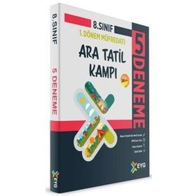 8. Sınıf Ara Tatil Kampı 5'li Deneme - Eyg Yayınları