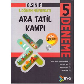 8. Sınıf Ara Tatil Kampı 5'li Deneme - Eyg Yayınları