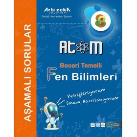 8. Sınıf Atom Fen Bilimleri Aşamalı Soru Bankası Artı Zeka Yayınları