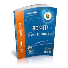 8. Sınıf Atom Fen Bilimleri Aşamalı Soru Bankası Artı Zeka Yayınları