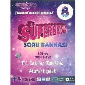 8. Sınıf Atom TC İnkılap Tarihi ve Atatürkçülük Süpernova Tamamı Yeni Nesil Deneme Artı Zeka Yayınları