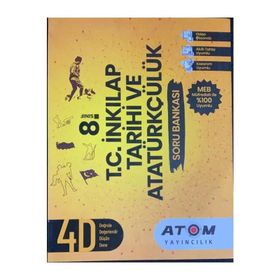 8. Sınıf Atom TC İnkılap Tarihi ve Atatürkçülük Süpernova Tamamı Yeni Nesil Deneme Artı Zeka Yayınları