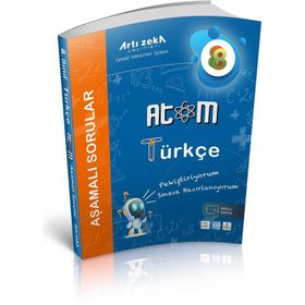 8. Sınıf Atom Türkçe Aşamalı Soru Bankası Artı Zeka Yayınları