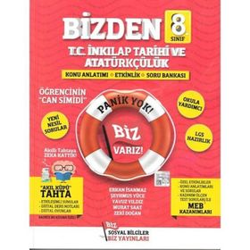 8. Sınıf Bizden İnkılap Tarihi ve Atatürkçülük-Biz Yayınları