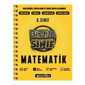 8. Sınıf Bizim Sınıf Matematik Defteri - Startfen Yayınları