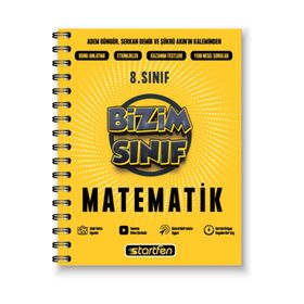 8. Sınıf Bizim Sınıf Matematik Defteri - Startfen Yayınları