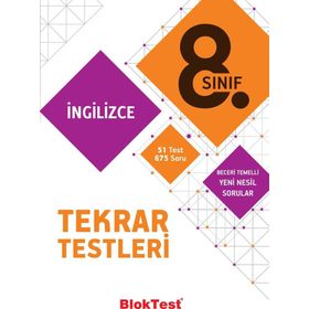 8. Sınıf Bloktest İngilizce Tekrar Testleri Tudem Yayınları
