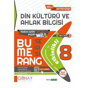 8.Sınıf Bumerang Din Kültürü ve Ahlak Bilgisi Etkinlikli Akıllı Kitap Soru Bankası