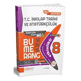8. Sınıf Bumerang Etkinlikli T.C. İnkılap Tarihi Ve Atatürkçülük-Günay Yayınları