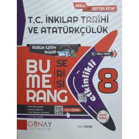 8. Sınıf Bumerang Etkinlikli T.C. İnkılap Tarihi Ve Atatürkçülük-Günay Yayınları