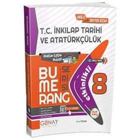 8. Sınıf Bumerang T.C. İnkılap Tarihi ve Atatürkçülük Akıllı Defter - Günay Yayınları