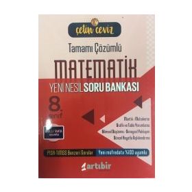 8.Sınıf Çetin Ceviz Matematik Soru Bankası Artıbir Yayınları