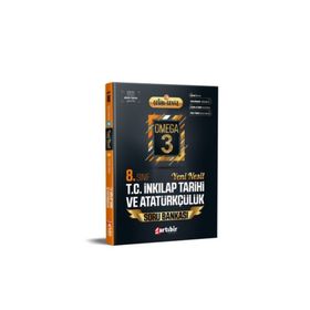 8. Sınıf Çetin Ceviz Omega 3 İnkılap Tarihi ve Atatürkçülük Soru Bankası-Artıbir Yayınları