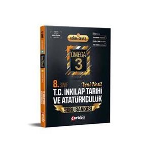 8. Sınıf Çetin Ceviz Omega 3 İnkılap Tarihi ve Atatürkçülük Soru Bankası-Artıbir Yayınları