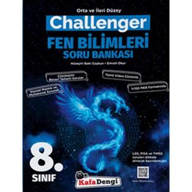 8.Sınıf Challenger Fen Bilimleri Soru Bankası Azza 3'lü Platin LGS Denemesi-Kafadengi Yayınları