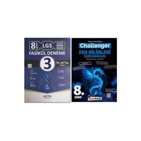 8.Sınıf Challenger Fen Bilimleri Soru Bankası Azza 3'lü Platin LGS Denemesi-Kafadengi Yayınları