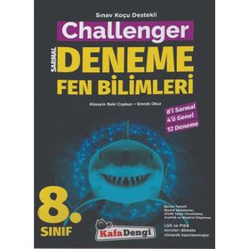8.Sınıf Challenger Fen Bilimleri Soru Bankası Azza 3'lü Platin LGS Denemesi-Kafadengi Yayınları