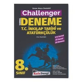 8. Sınıf Challenger Inkılap Tarihi Ve Atatürkçülük 12'li Deneme - Kafa Dengi Yayınları