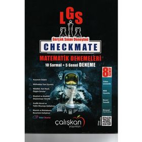 8. Sınıf Checkmate Matematik Branş Denemeleri 10 Sarmal+5 Genel Çalışkan Yayınları