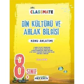 8.Sınıf Classmate Din Kültürü Ve Ahlak Bilgisi Konu Anlatım Okyanus Yayınları
