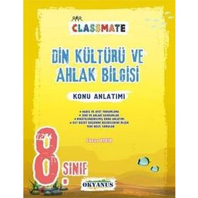 8. Sınıf Classmate Din Kültürü ve Ahlak Bilgisi Konu Anlatımlı-Okyanus Yayınları