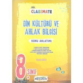 8. Sınıf Classmate Din Kültürü ve Ahlak Bilgisi Konu Anlatımlı-Okyanus Yayınları