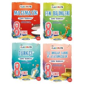 8.sınıf Classmate Soru Bankası Seti 4 Kitap Okyanus Yayınları