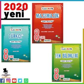 8.Sınıf Classmate Türkçe, Matematik, Fen Konu Anlatımlı Soru Bankası