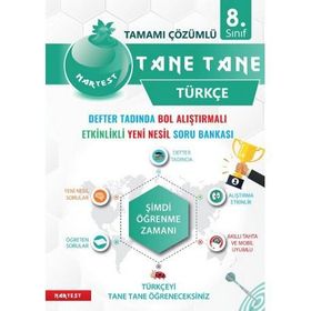 8. Sınıf Defter Tadında Tane Tane Türkçe - Nartest Yayınevi