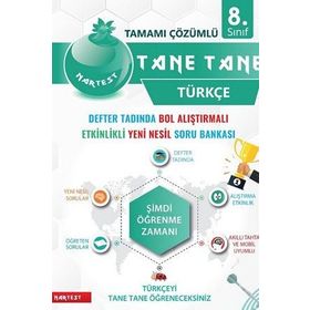 8. Sınıf Defter Tadında Tane Tane Türkçe - Nartest Yayınevi