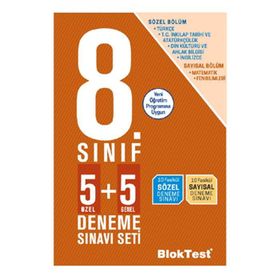8. Sınıf Deneme Sınavı Seti 5+5 Bloktest Yayınları