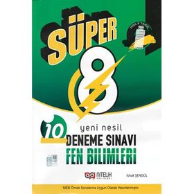 8.Sınıf Deneme Yeni Nesil Süper Fen Bilimleri Nitelik Yayınları